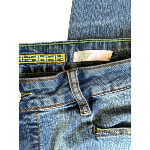 🍁 BUNDLE ONLY - 5/$15 CT Blue Crop Jeans, 5 Pocket Design, Stretch, Women's XL - Picture 4 of 4